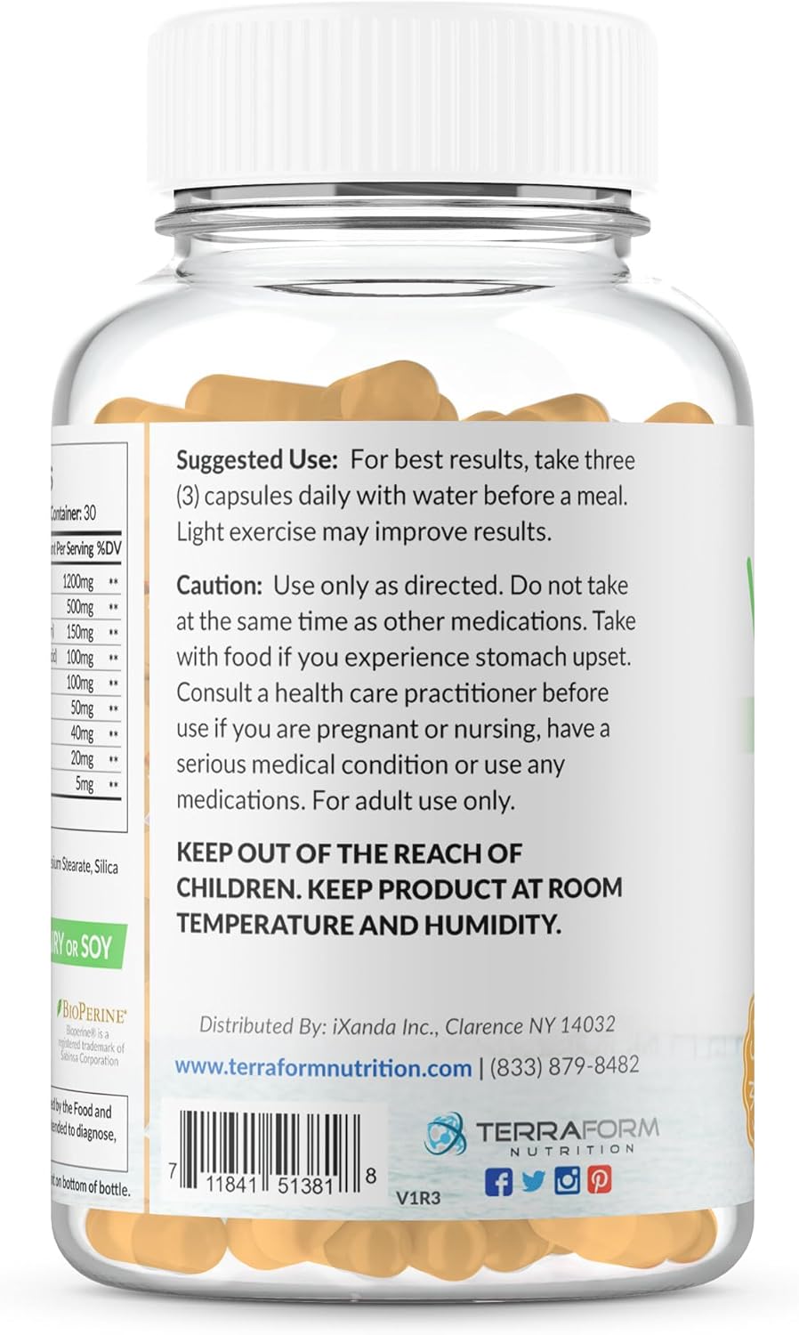 TerraForm Nutrition VivaFlex Joint Support Supplement with 9 Premium Ingredients - 30 Day Supply
