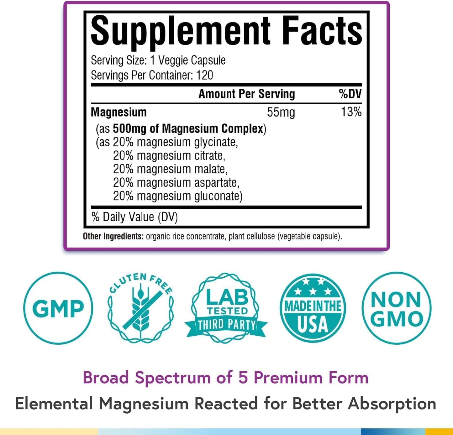 Terranics Multi Collagen Peptides & Magnesium Complex Powder Supplement