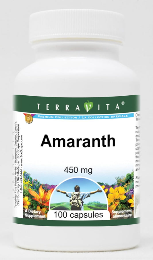 Terravita Amaranth Capsules - 450 mg (100 Count, ZIN: 518931)