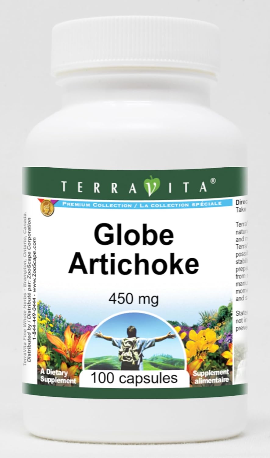 Terravita Globe Artichoke Supplement - 450mg (100 Capsules, ZIN: 520262)