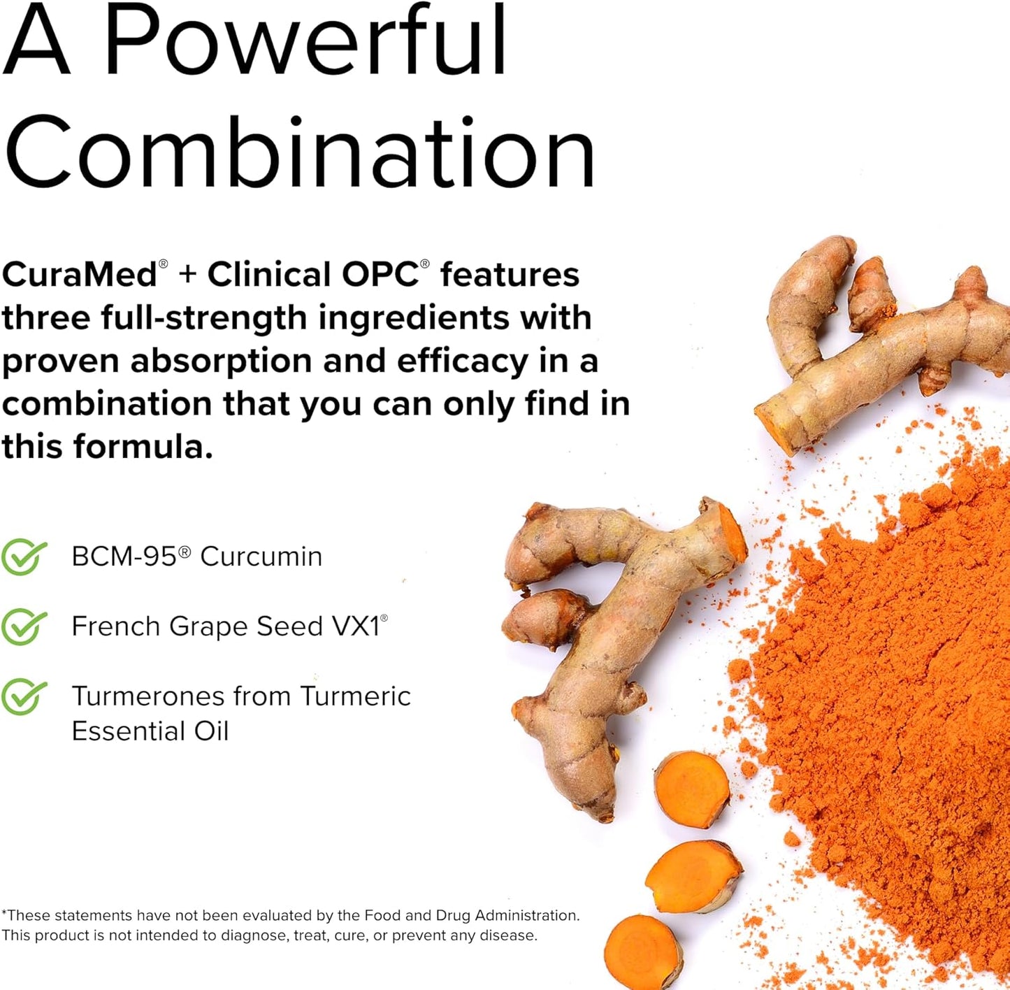 Terry Naturally CuraMed + Clinical OPC Softgels - 60 Count - BCM-95 Curcumin & French Grape Seed Extract VX1 - Non-GMO, Gluten Free - 30 Servings