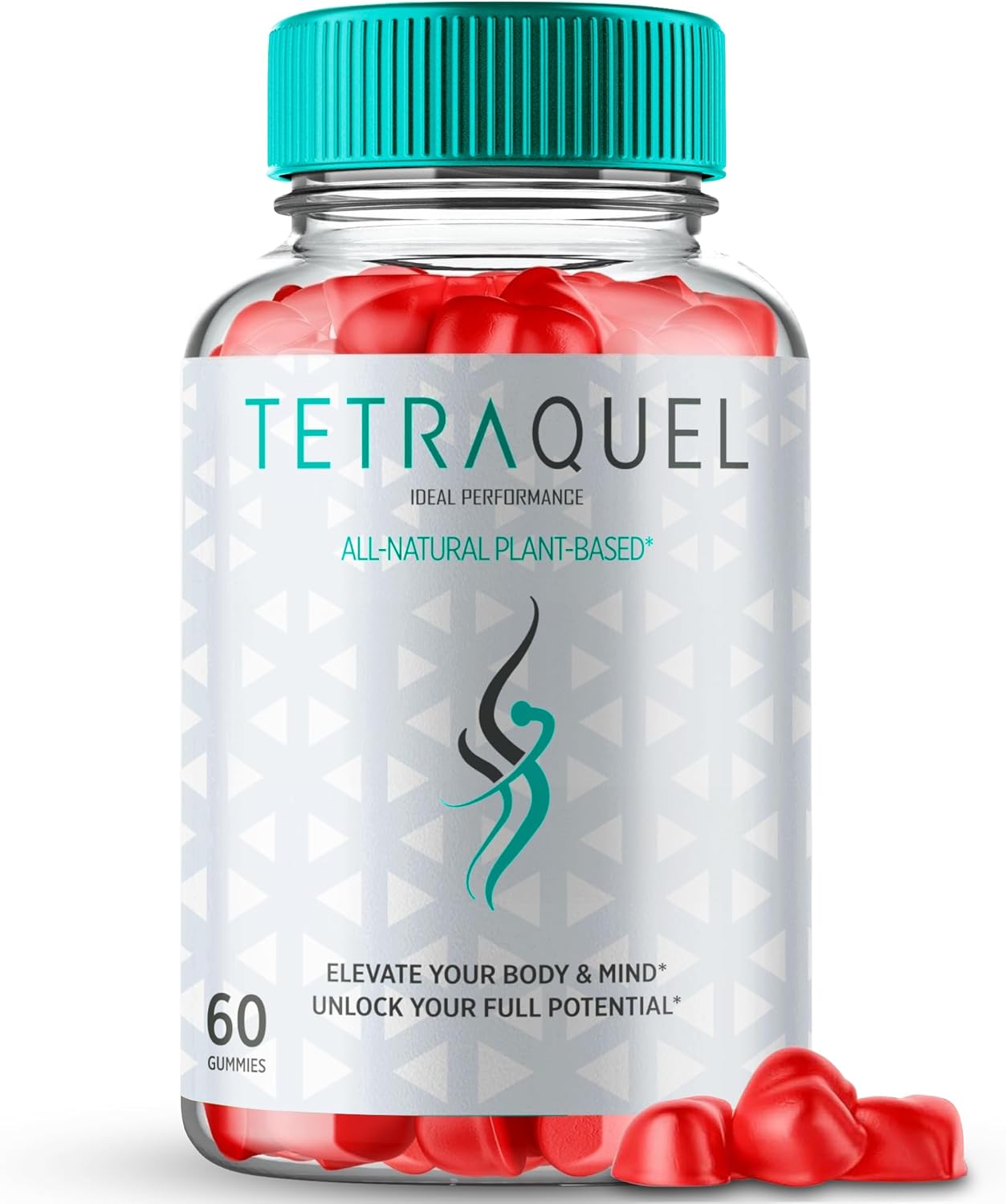 Tetraquel Keto ACV Gummies - Maximum Strength Supplement with All Natural Formula (60 Gummies)