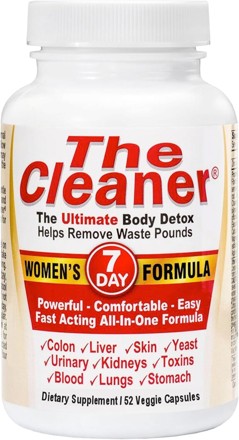 The Cleaner Detox: 7-Day Complete Internal Cleansing Formula for Women, 52 Vegetarian Capsules - Promotes Digestive Health by Century Systems