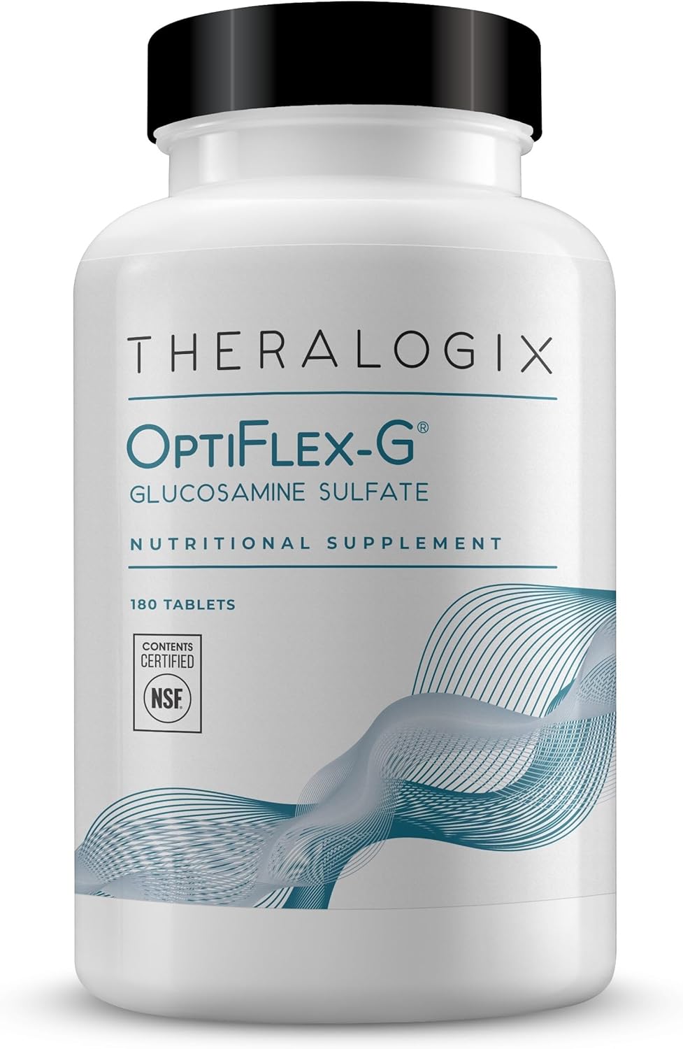 Theralogix OptiFlex-G Glucosamine Sulfate - 90-Day Supply - Joint Health Support - Men & Women - NSF Certified - 180 Tablets