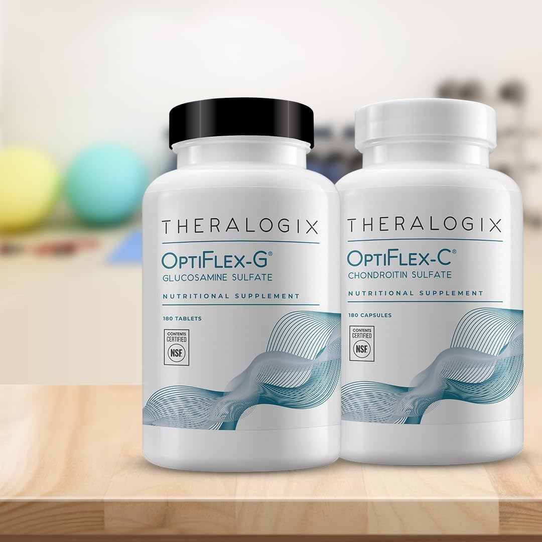 Theralogix OptiFlex-G Glucosamine Sulfate - 90-Day Supply - Joint Health Support - Men & Women - NSF Certified - 180 Tablets