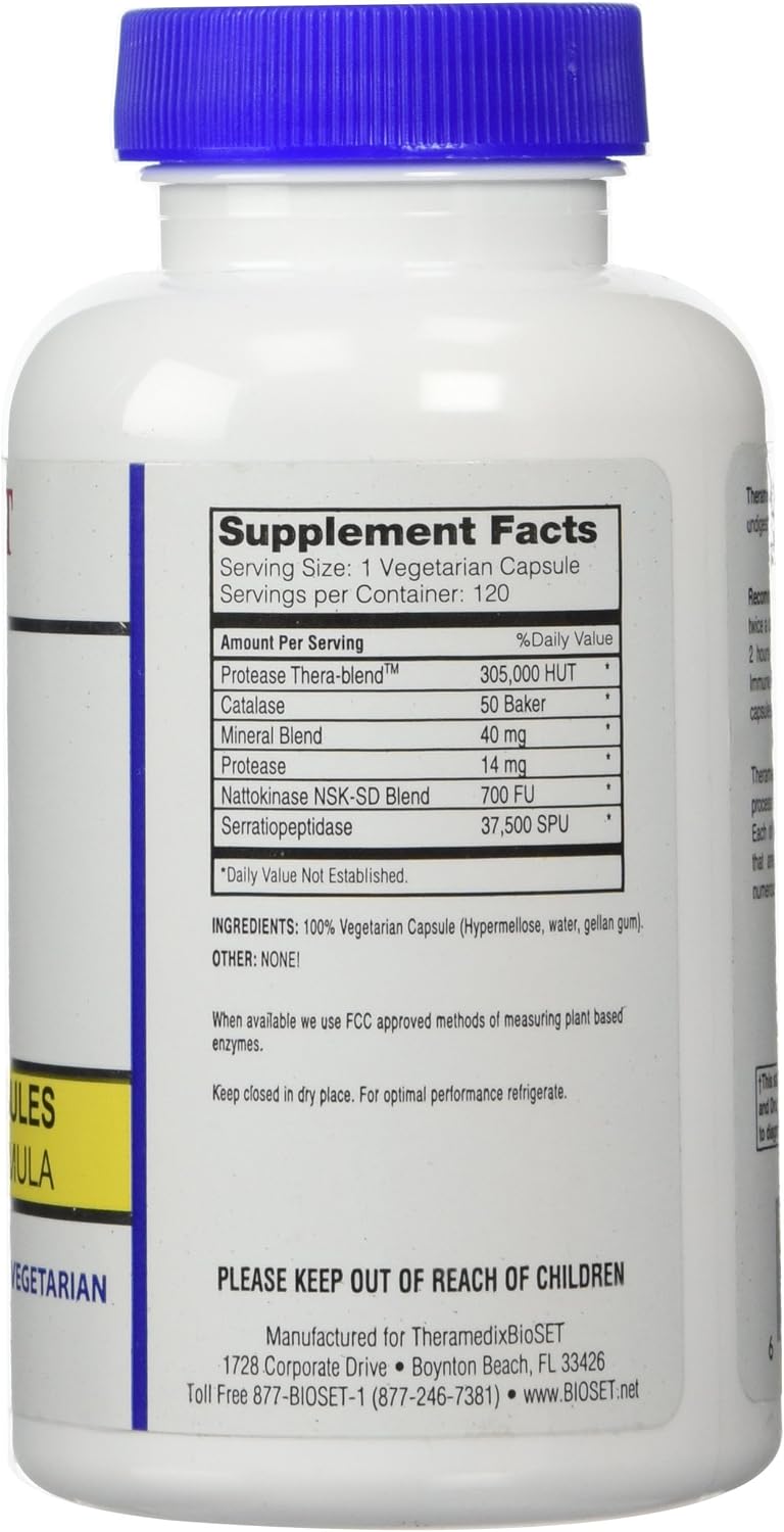 Theramedix BioSet Immune Support Supplement - 120 Vegetarian Capsules