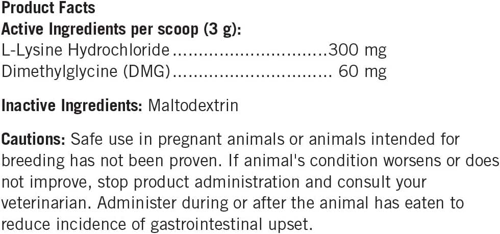 Thomas Pet Earlier Felo Lysine Powder for Cats - 1 Kg (2.2 lb) - 300 mg L-Lysine Supplement