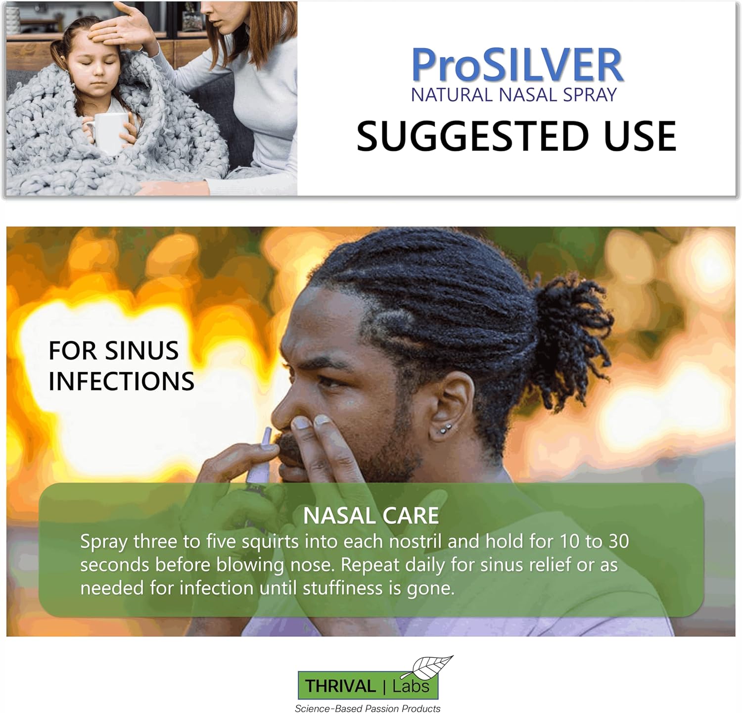 Thrive Labs ProSILVER Ionic Colloidal Silver Liquid - 20 PPM Bio-Active Immune Support in Dark Glass Bottle