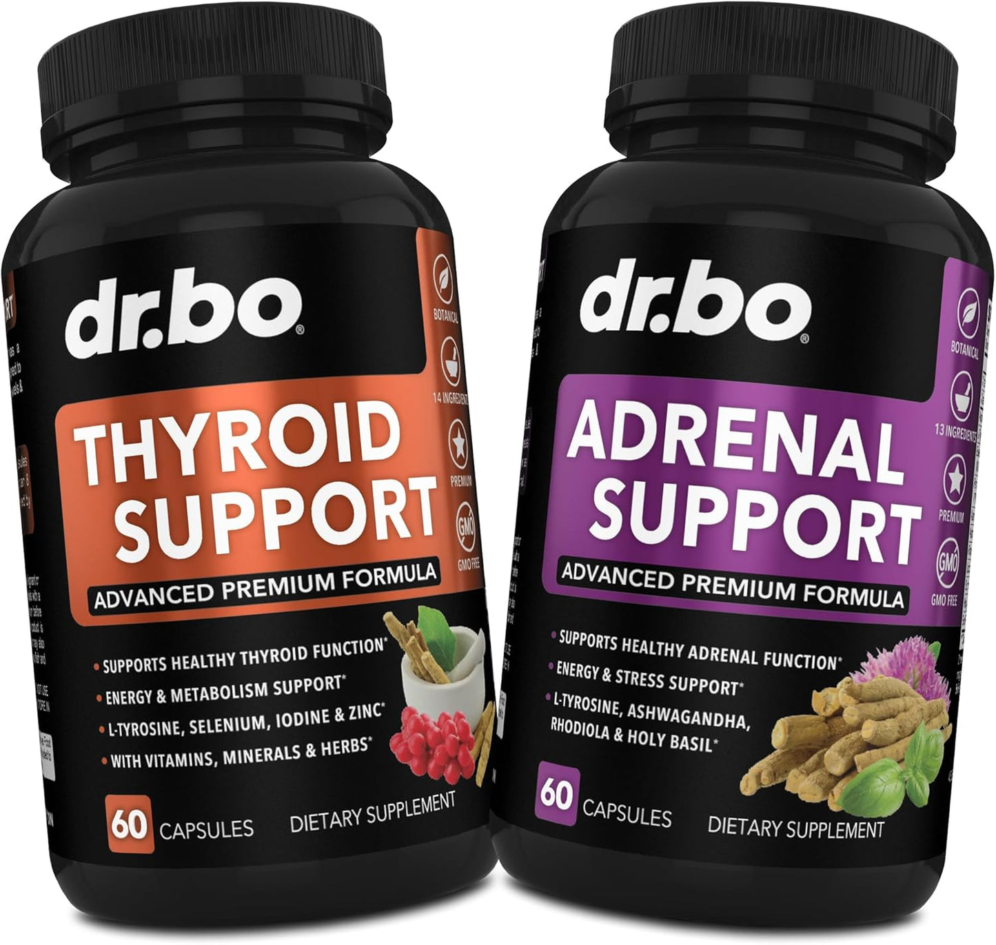 Thyroid Adrenal Supplements by Dr. BO for Men and Women - Improve Your Health Today!