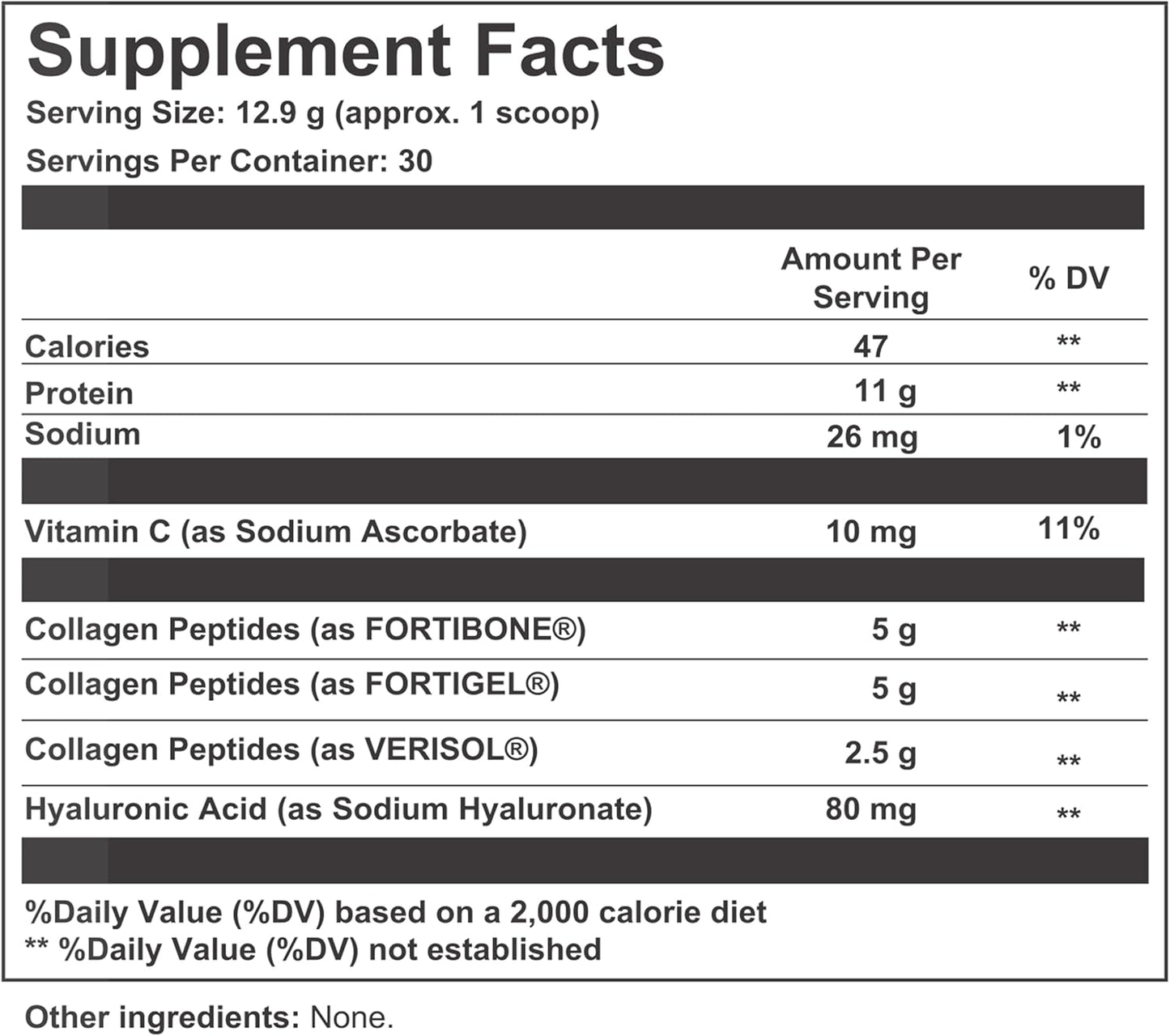 Thyroid Collagen Complex with Patented Peptides Protein Powder for Hair, Skin, Nails, Joints, & Digestion - Grass-fed, Unflavored, 13.6oz