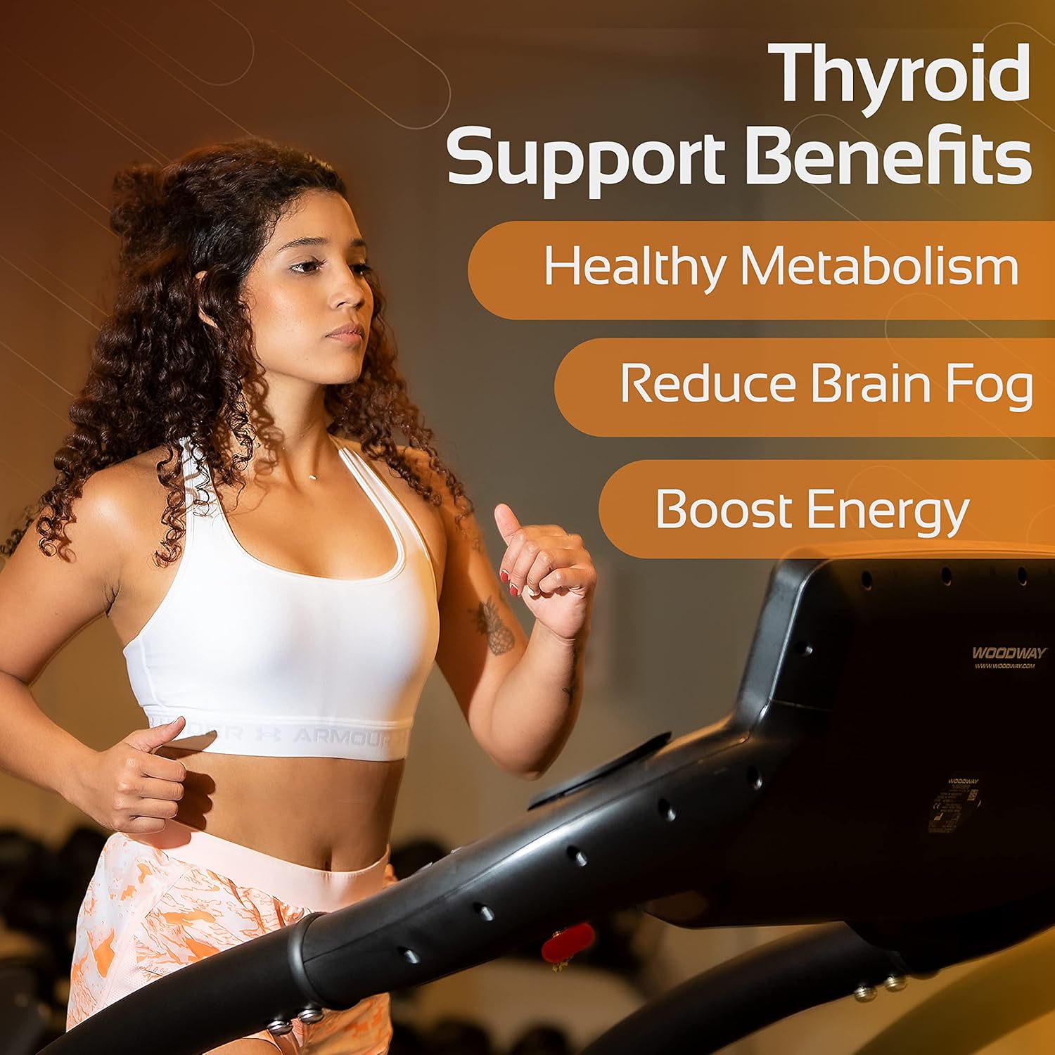 Thyroid Support Complex Supplement for Energy, Focus & Metabolism - Iodine, B12, Selenium, Zinc, Ashwagandha & More - Men and Women's Thyroid Support Formula