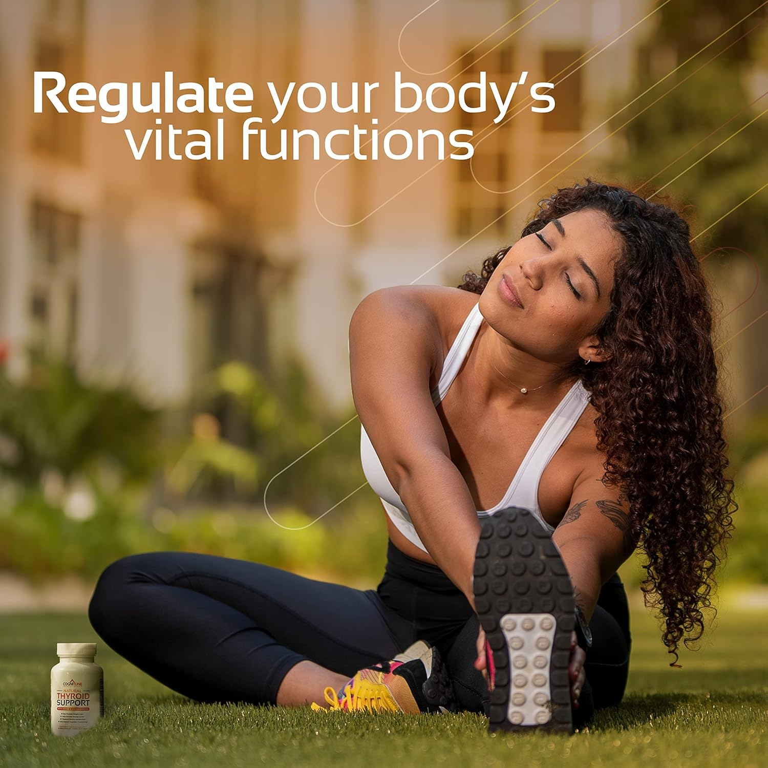 Thyroid Support Complex Supplement for Energy, Focus & Metabolism - Iodine, B12, Selenium, Zinc, Ashwagandha & More - Men and Women's Thyroid Support Formula