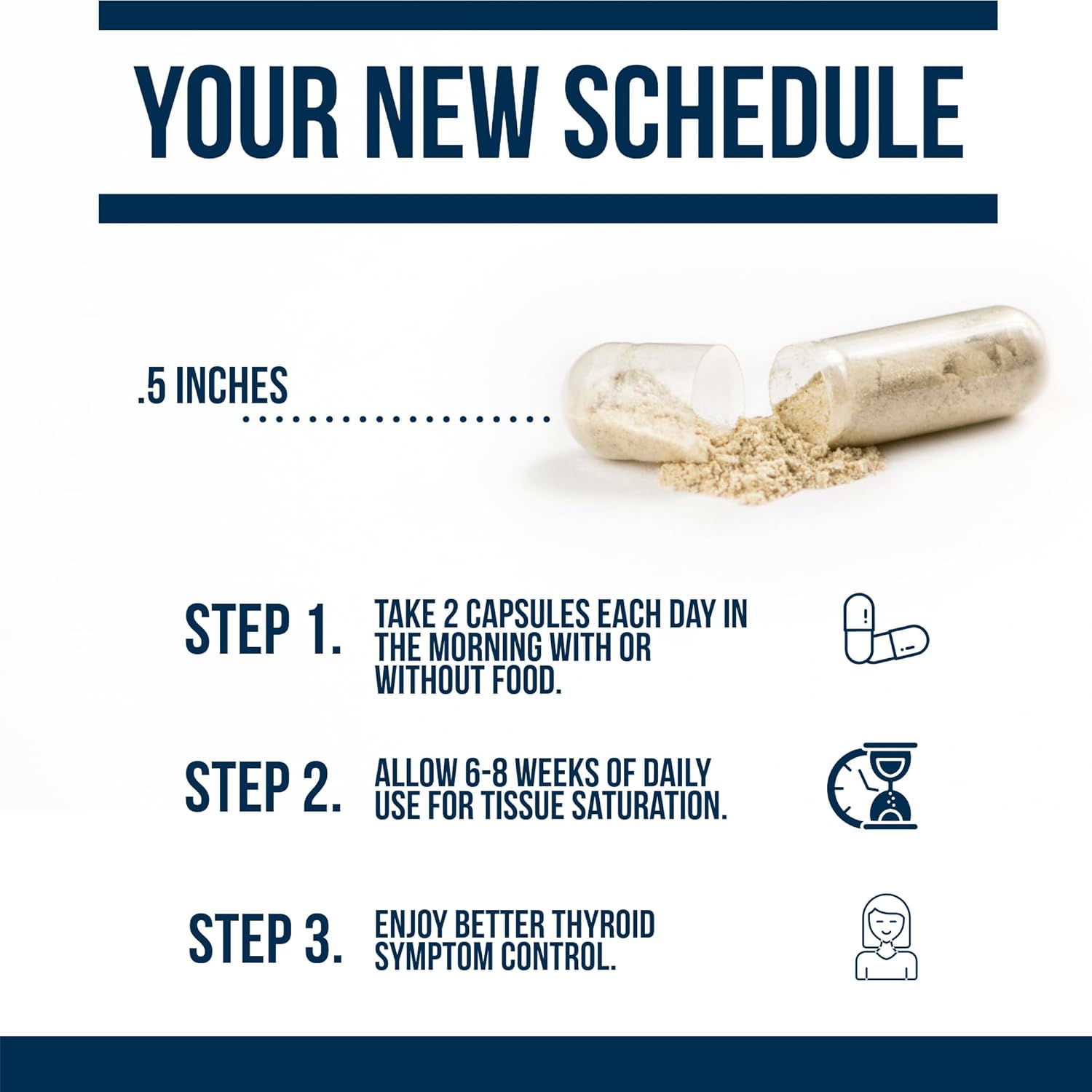 Thyroid Support Supplement for Women with Hypothyroidism & Hashimoto’s - T3 Conversion Enhancer - Iodine, Ashwagandha, Guggul Extract, Selenium & Zinc - 60 Servings