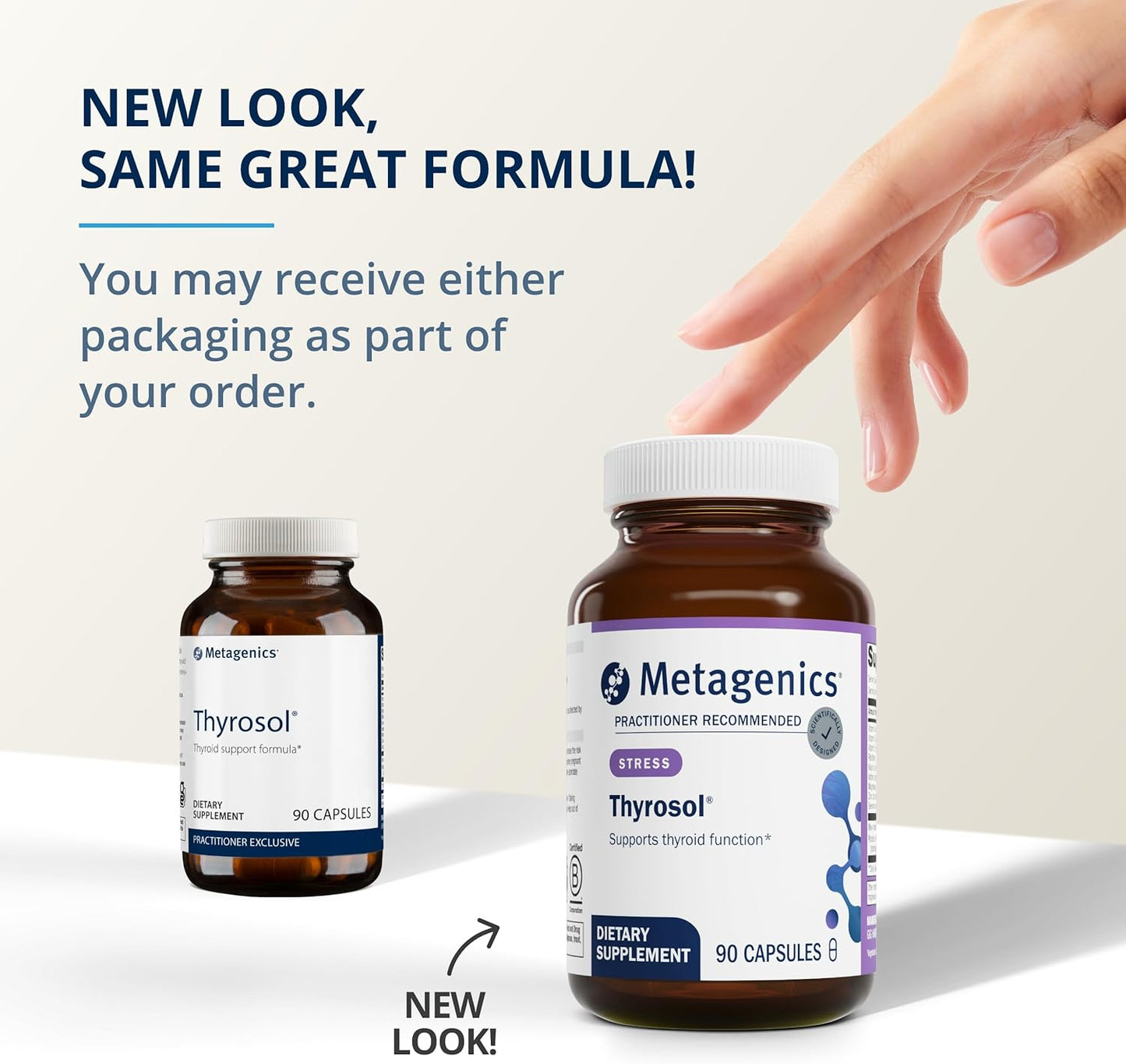 Thyrosol & Magnesium Glycinate Bundle - 90 Thyrosol Tablets for Thyroid Health, 120 Magnesium Glycinate Tablets for Nervous System Support