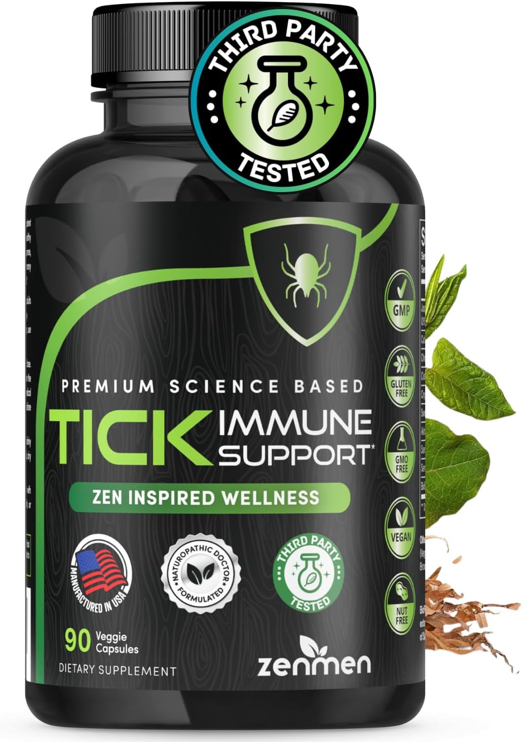 Tick Immune Support Supplement - Enhanced Formula with Japanese Knotweed, Cat's Claw, and Chinese Skullcap - 90 Vegan Capsules, USA-Made - BoostGo Australia
