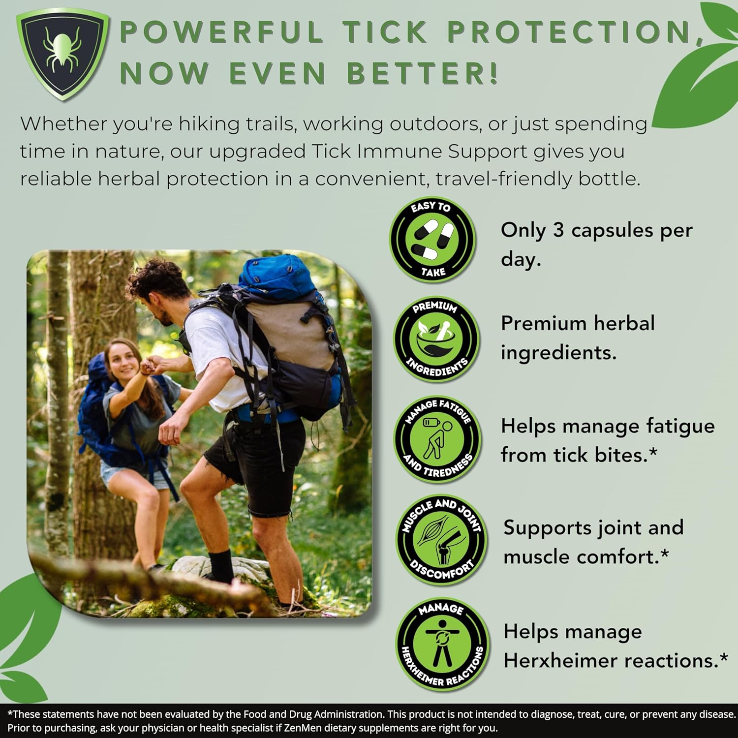 Tick Immune Support Supplement - Enhanced Formula with Japanese Knotweed, Cat's Claw, and Chinese Skullcap - 90 Vegan Capsules, USA-Made - BoostGo Australia