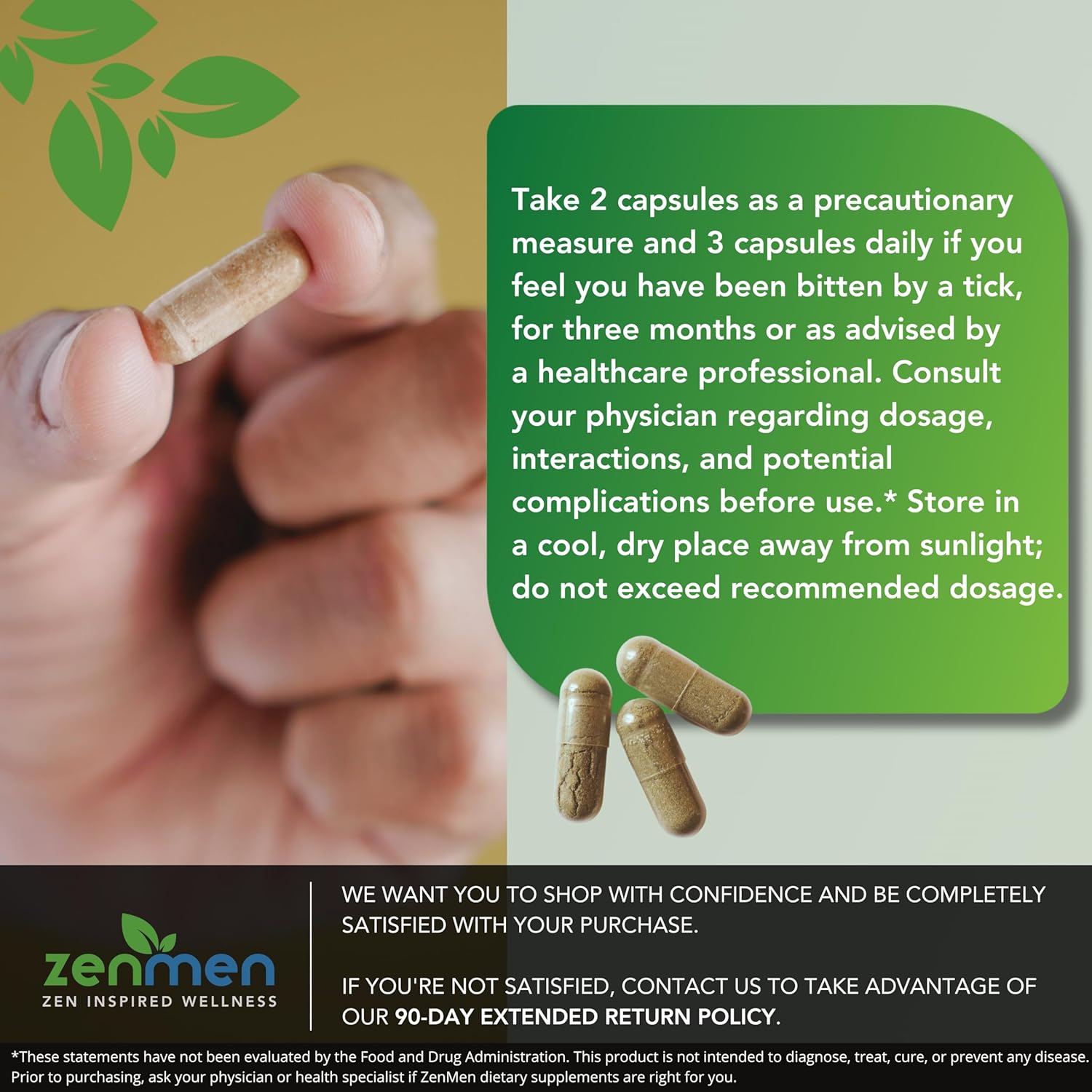 Tick Immune Support Supplement - Enhanced Formula with Japanese Knotweed, Cat's Claw, and Chinese Skullcap - 90 Vegan Capsules, USA-Made - BoostGo Australia