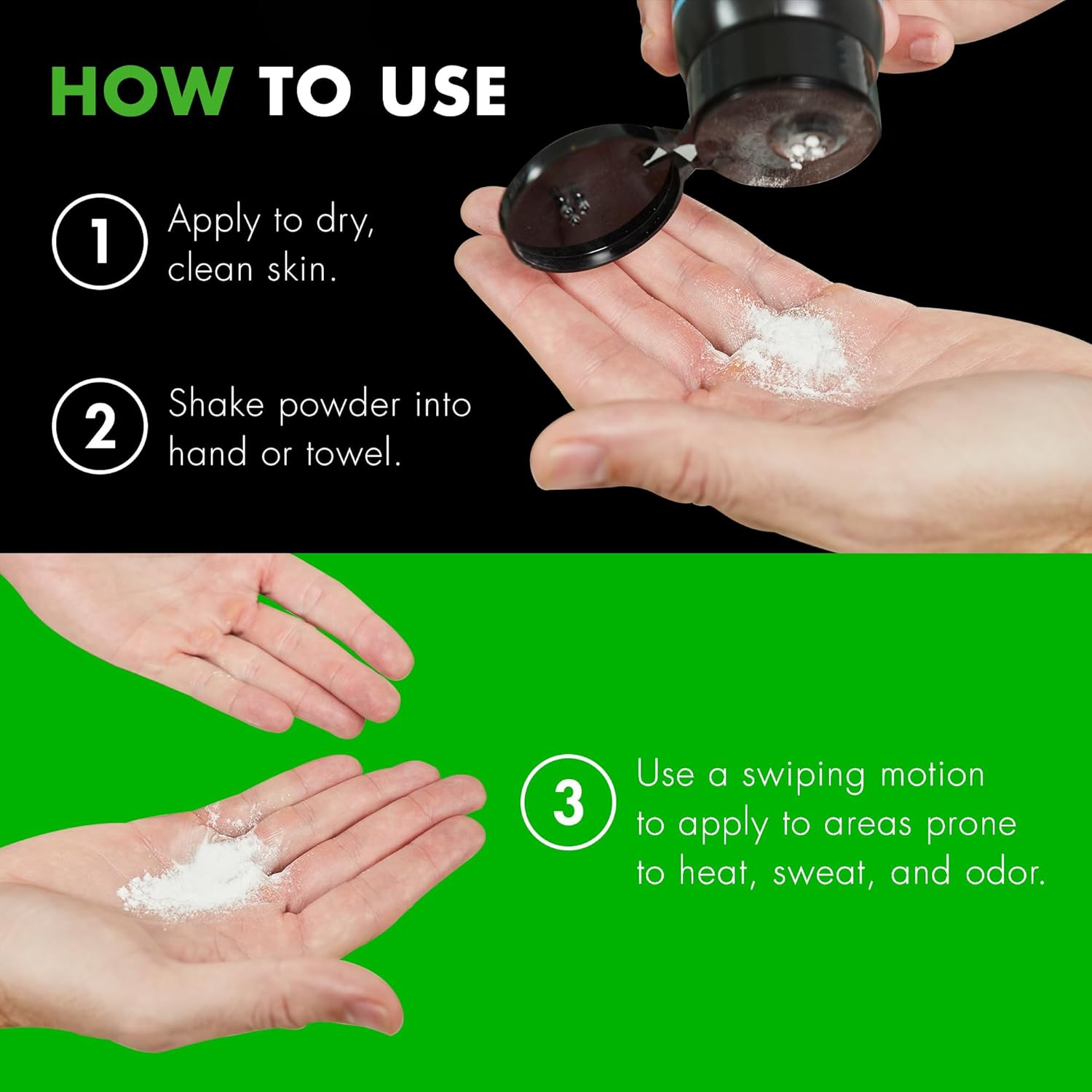 Tiege Hanley Men's Anti-Chafe Powder Stick - Long Lasting Moisture Absorption - Eucalyptus & Spearmint with Menthol - Foot, Thigh, and Ball Powder for Irritation