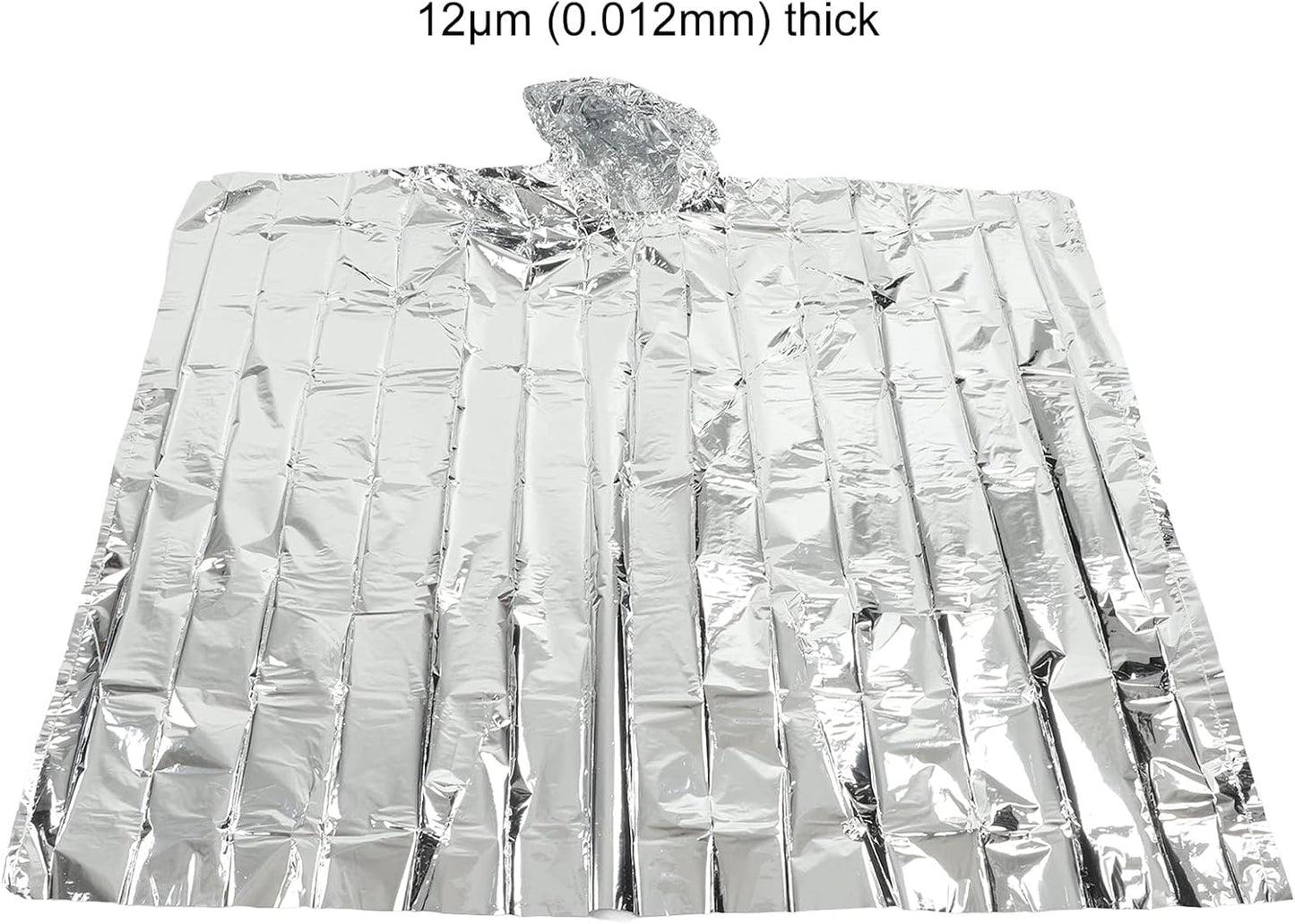Tiiyee Emergency Blanket: Mylar Thermal Blanket with Rain Poncho - Survival Gear for Outdoor First Aid in Uneven Heat Settings