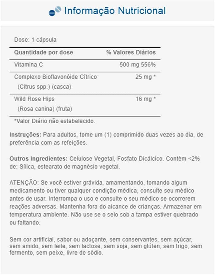 Time Release Vitamin C-500 mg Caplets with Rose Hips - 100 Count by Puritan's Pride