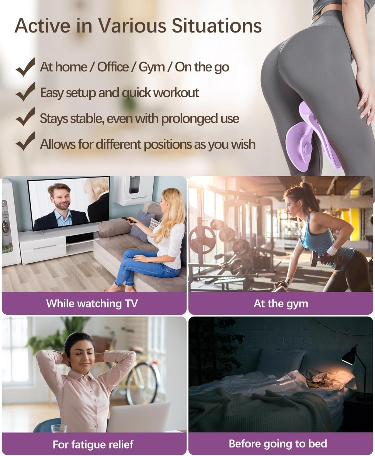 TINRIEF Thigh Master Hip Trainer: Kegel Exerciser for Pelvic Floor & Postpartum Rehab, Inner Thigh Toner Workout