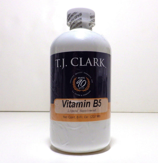 T.J. Clark Vitamin B5 d-Calcium Pantothenate Liquid Supplement - 50mg, 8oz Bottle