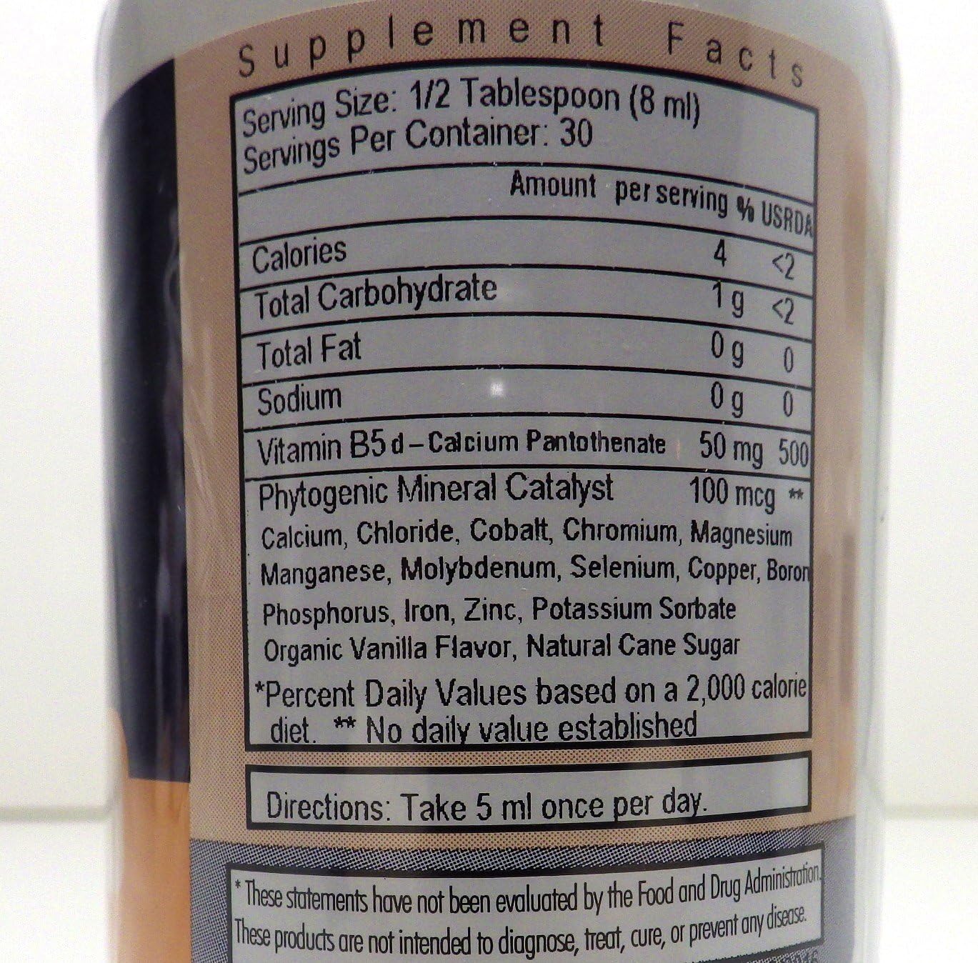 T.J. Clark Vitamin B5 d-Calcium Pantothenate Liquid Supplement - 50mg, 8oz Bottle