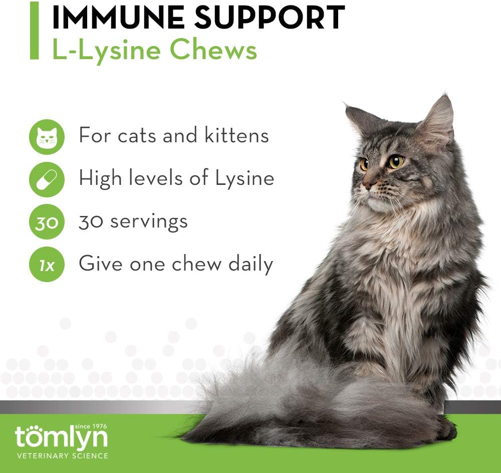 Tomlyn Immune Support L-Lysine Nutritional Supplement 2.65oz - 3 Pack