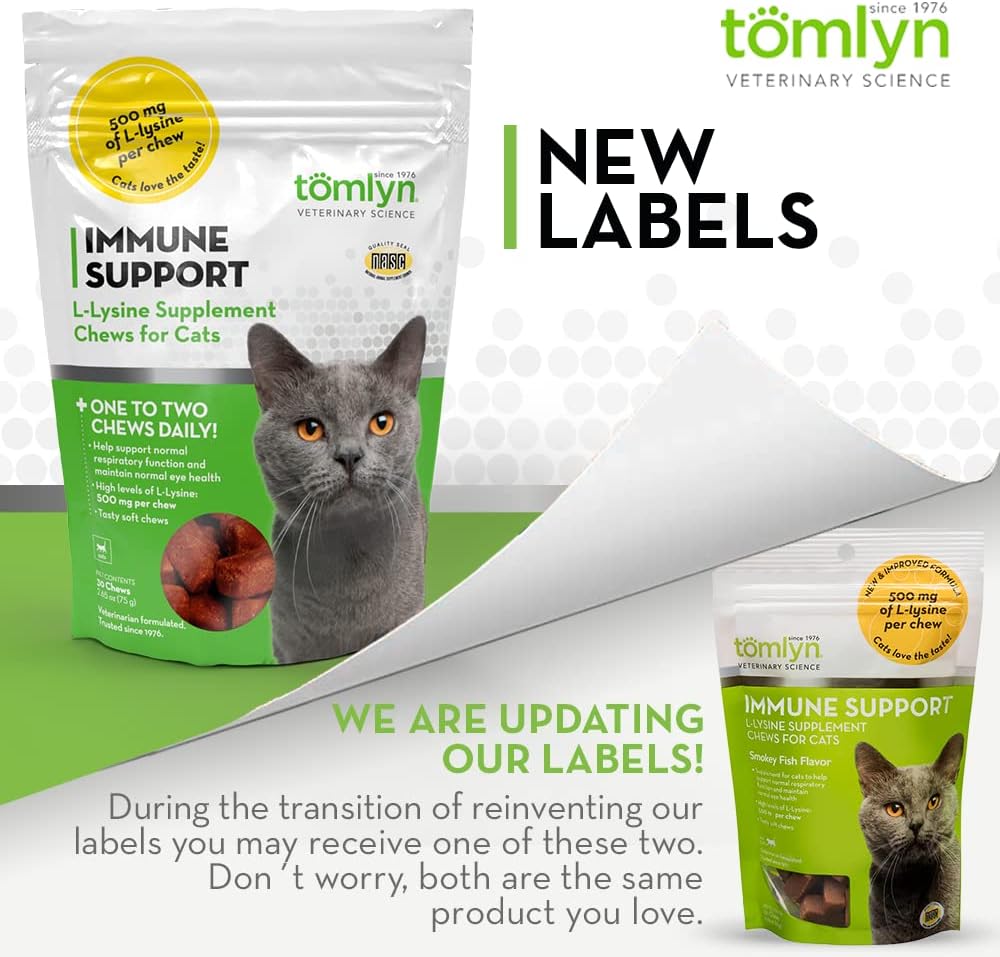 Tomlyn Immune Support L-Lysine Nutritional Supplement 2.65oz - 3 Pack
