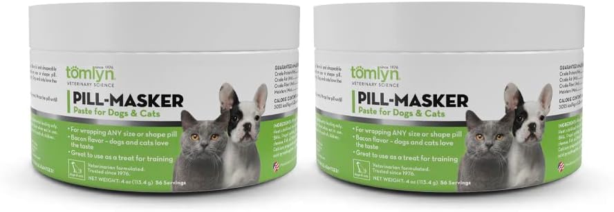 TOMLYN Pill-Masker Bacon-Flavored Paste for Dogs & Cats, 4oz, 2-Pack