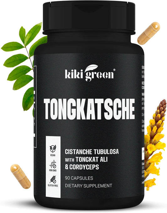 Tongkat Ali Supplement for Men with Cistanche Tubulosa & Cordyceps - Energy & Recovery Support - 90 Vegan Capsules