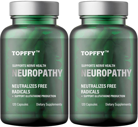 Topffy Neuropathy Nutritional Blend with Alpha Lipoic Acid & Benfotiamine - Natural Relief for Nerve Discomfort in Feet, Hands, and Legs