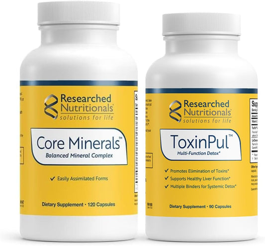 ToxinPul Binder & Core Minerals Bundle for Supporting Mineral Status in the Body During Protocols (2 Products)