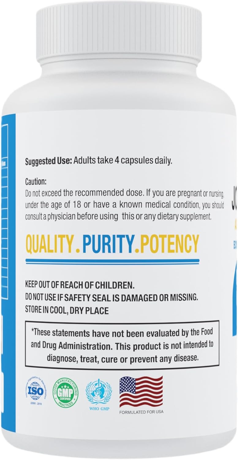TPS PERFORMANCE Joint Support Capsules with Glucosamine, Chondroitin, and MSM for Joint Health - 60 Count