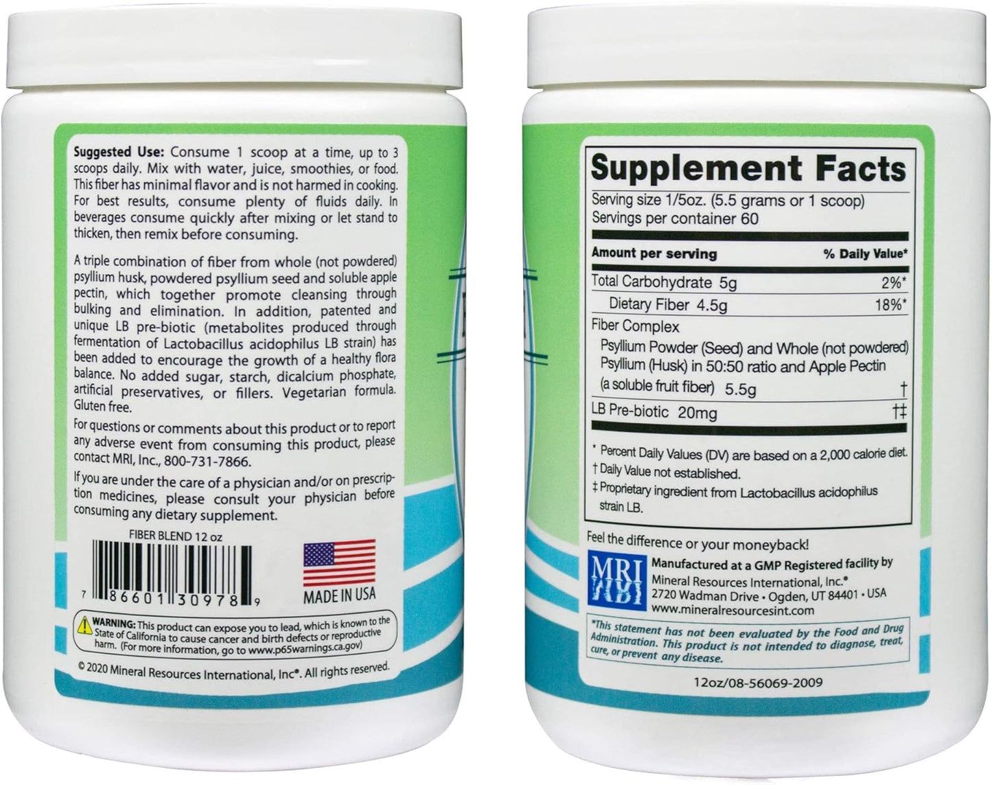 Trace Minerals Drops & Fiber Blend Bundle for Ultimate Health Boost by Mineral Resources International, Inc.