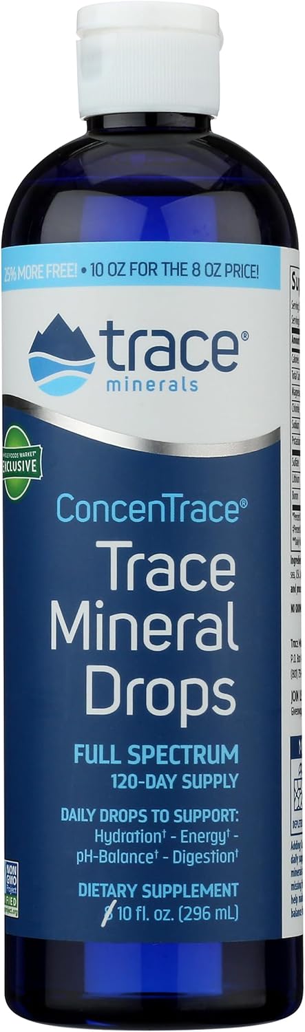 Trace Minerals Research Liquid Trace Mineral Drops - 10 Fluid Ounces