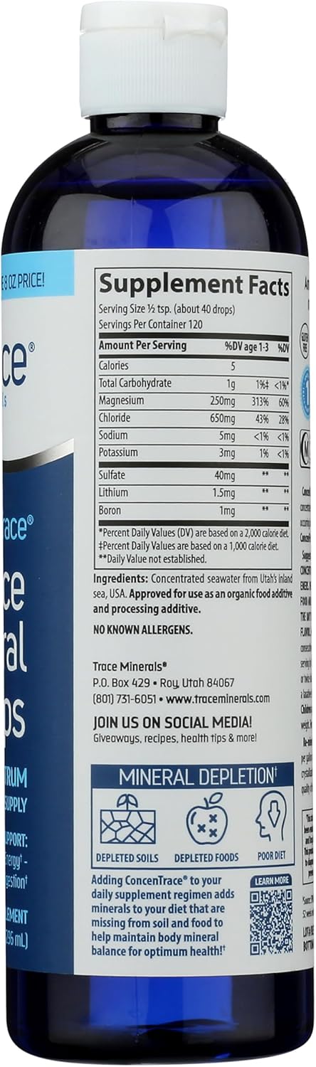Trace Minerals Research Liquid Trace Mineral Drops - 10 Fluid Ounces