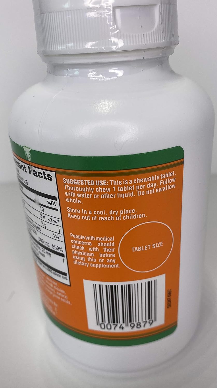 Trader Joe's Chewable Orange Flavored Vitamin C Supplement