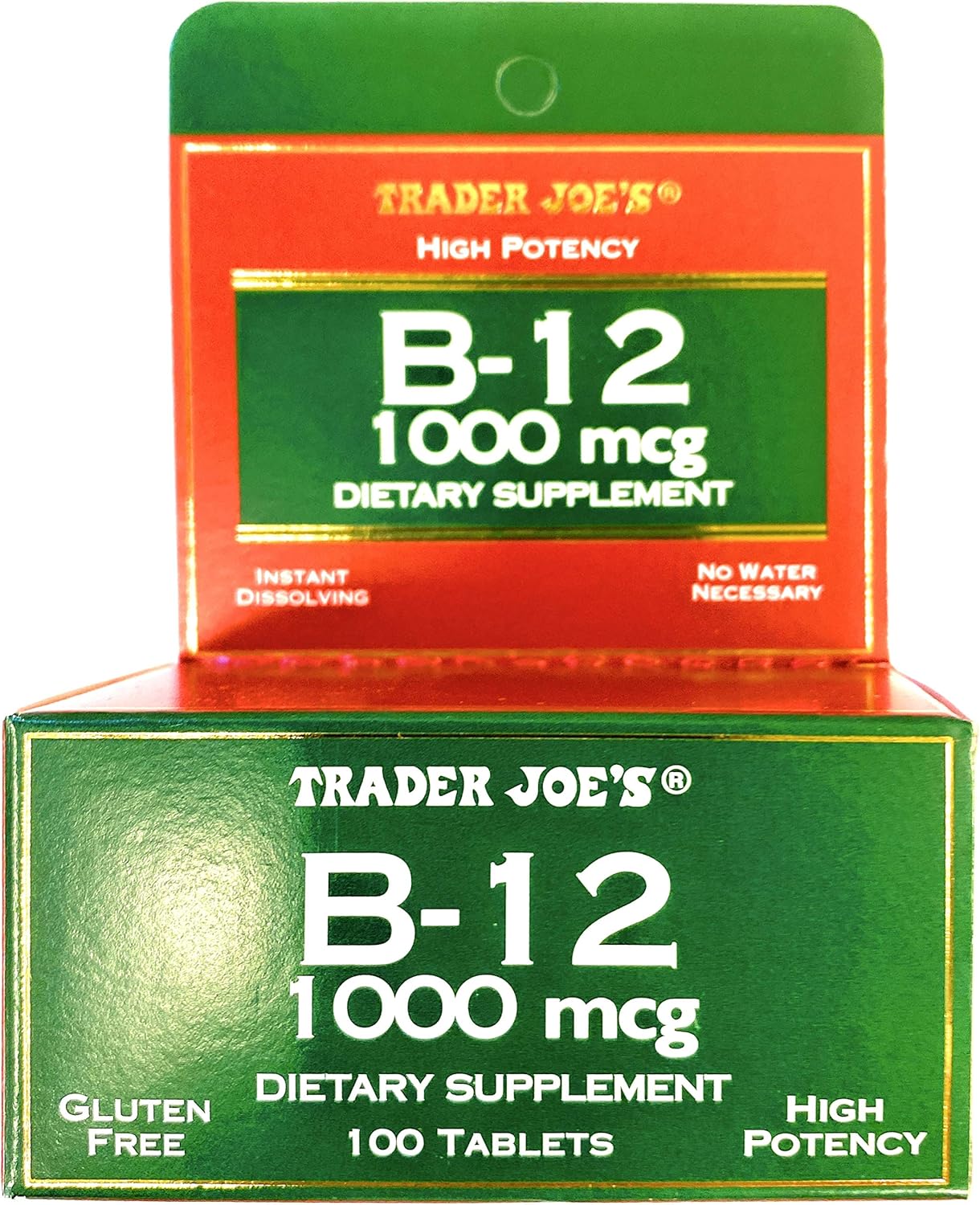 Trader Joe's Gluten Free Vitamin B12 Supplement 1000 mcg - 100 Tablets