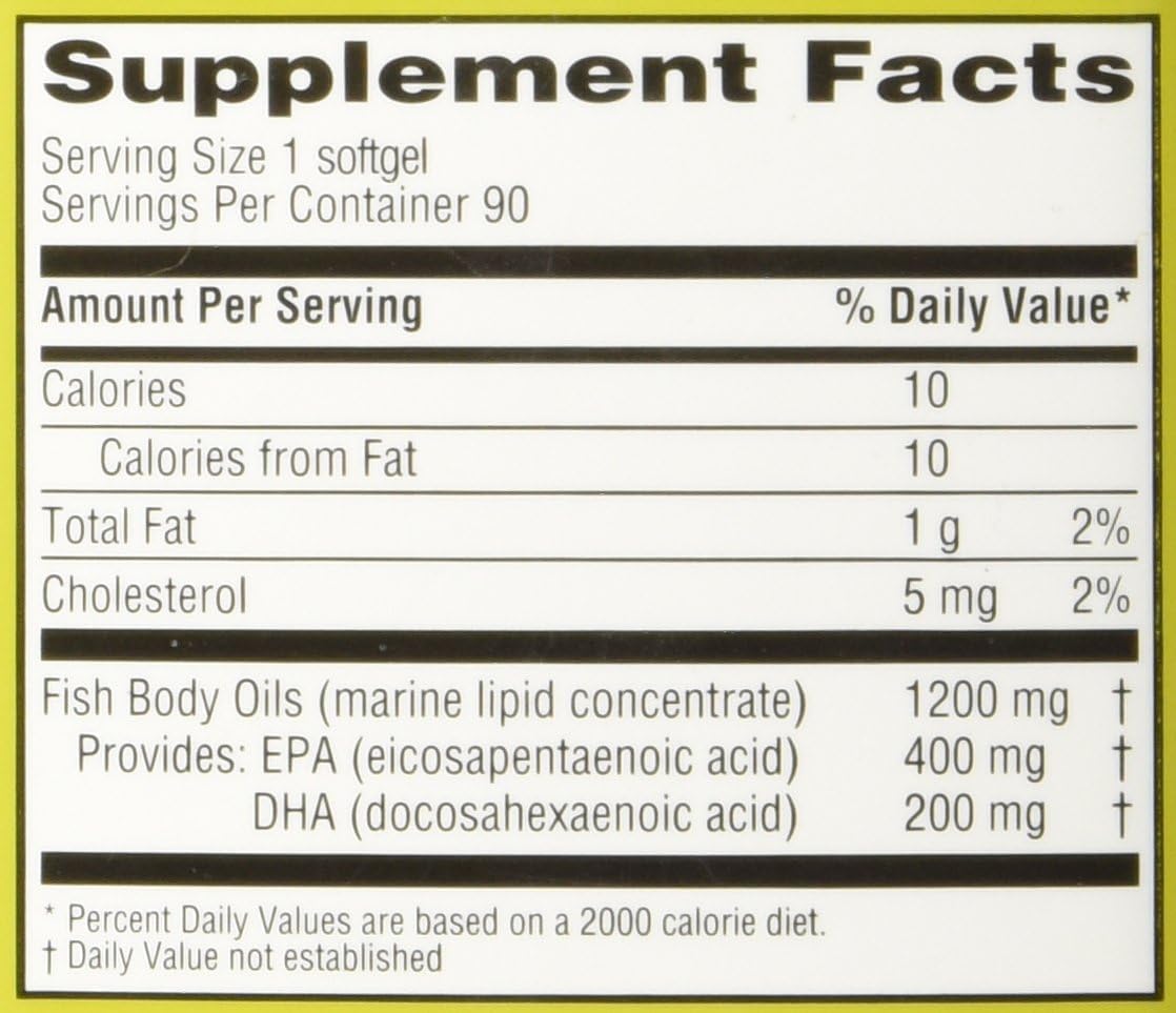 Trader Joe's Omega-3 Fatty Acids Dietary Supplement - Molecularly Distilled Formula