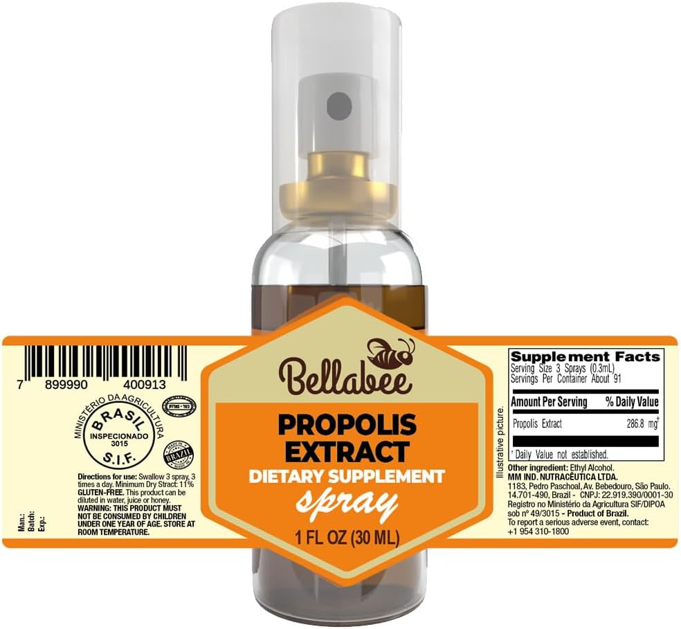 Traditional BellaBee Propolis Extract Supplement for Overall Wellness and Immune Support