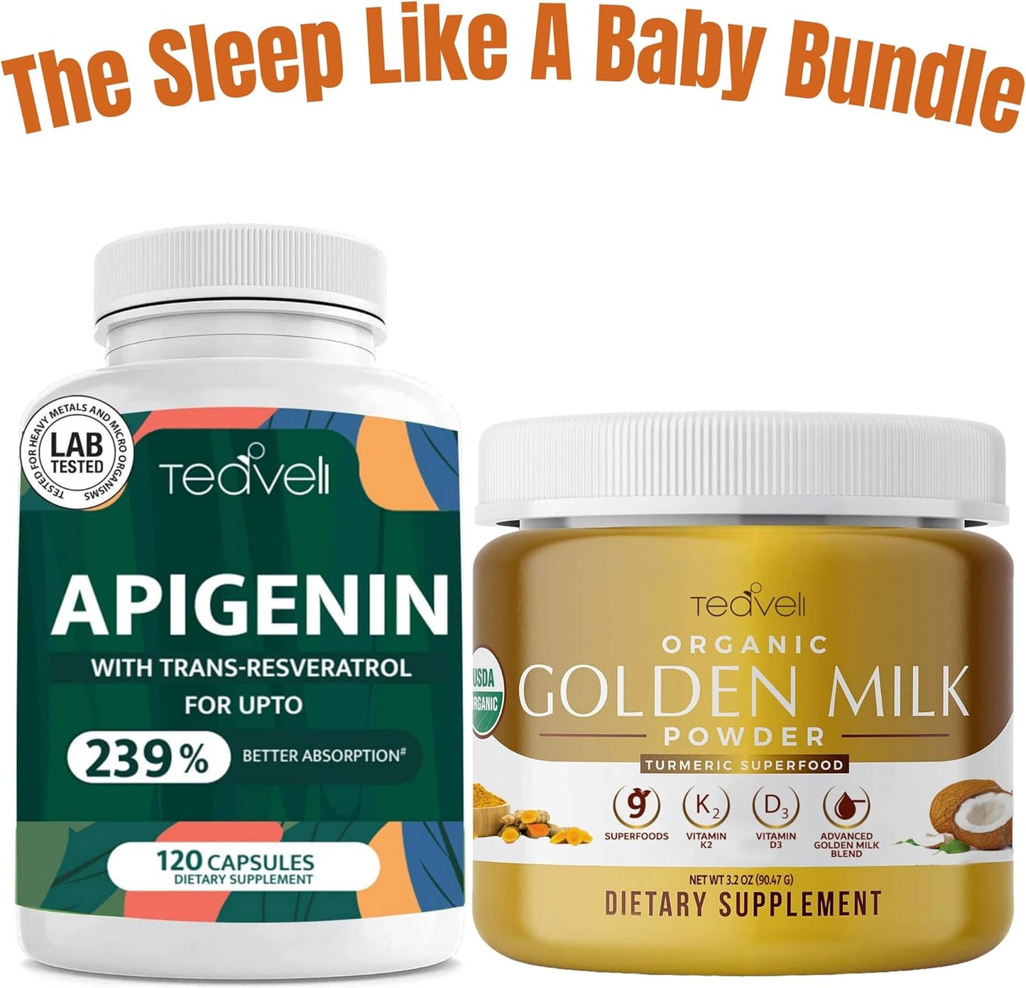 Tranquil Dreams Bundle: Golden Milk and Apigenin for Restful Sleep