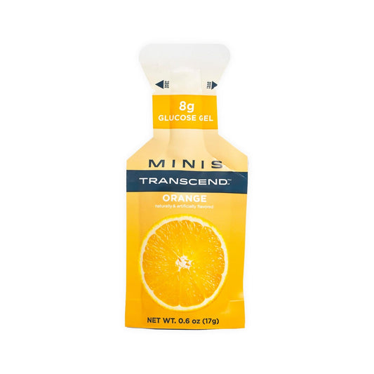 Transcend Foods Mini Orange Gel (.6 oz, Pack of 12) - Fast-acting Carb Gel in Orange Flavor - Travel Size, Caffeine & Gluten Free - BoostGo Australia