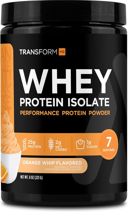 TransformHQ Orange Whip Whey Protein Isolate (WPI) Powder - 7 Servings