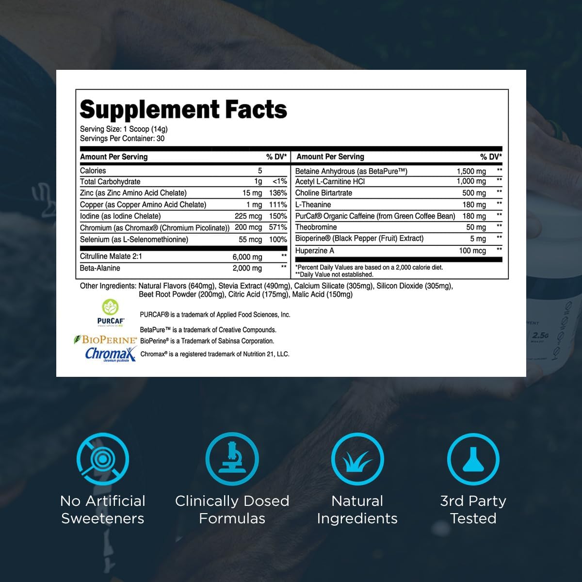 Transparent Labs Lean Pre-Workout: Body Recomposition Formula with Acetyl L-Carnitine, Beta Alanine, & Organic Caffeine - 30 Servings, Fruit Punch Flavor for Men and Women