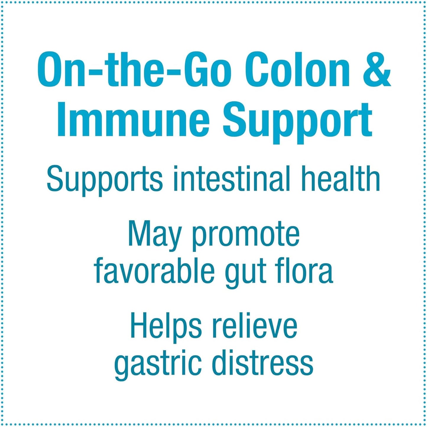 TravelBiotic Probiotic Supplement - 10 Billion CFU for Colon and Immune Health - Vegan - 60 Capsules