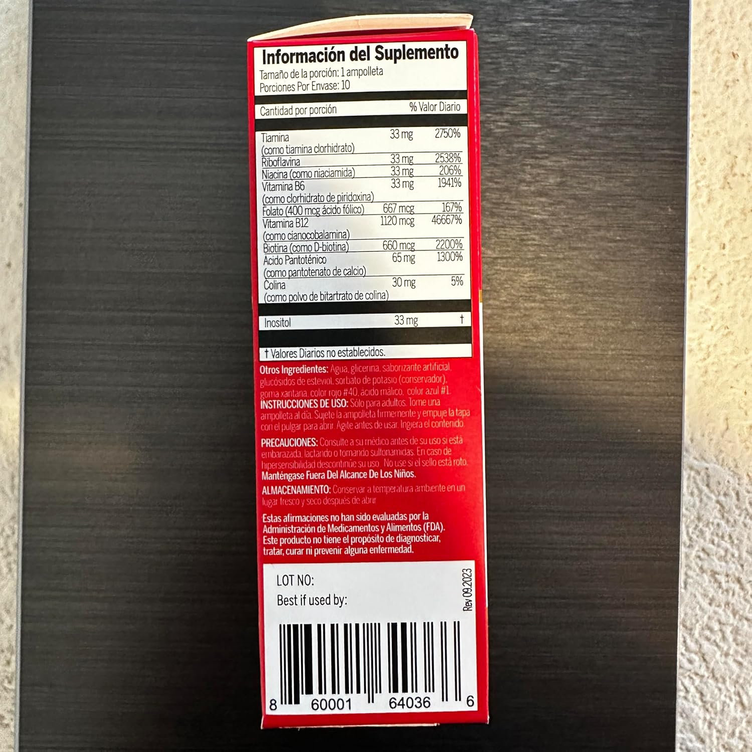 Tribedoce 50,000 - Liquid Vitamin B Complex Supplement for Immune Support, Non-GMO, 10 Ampoules (3.4 fl oz / 100 ml)