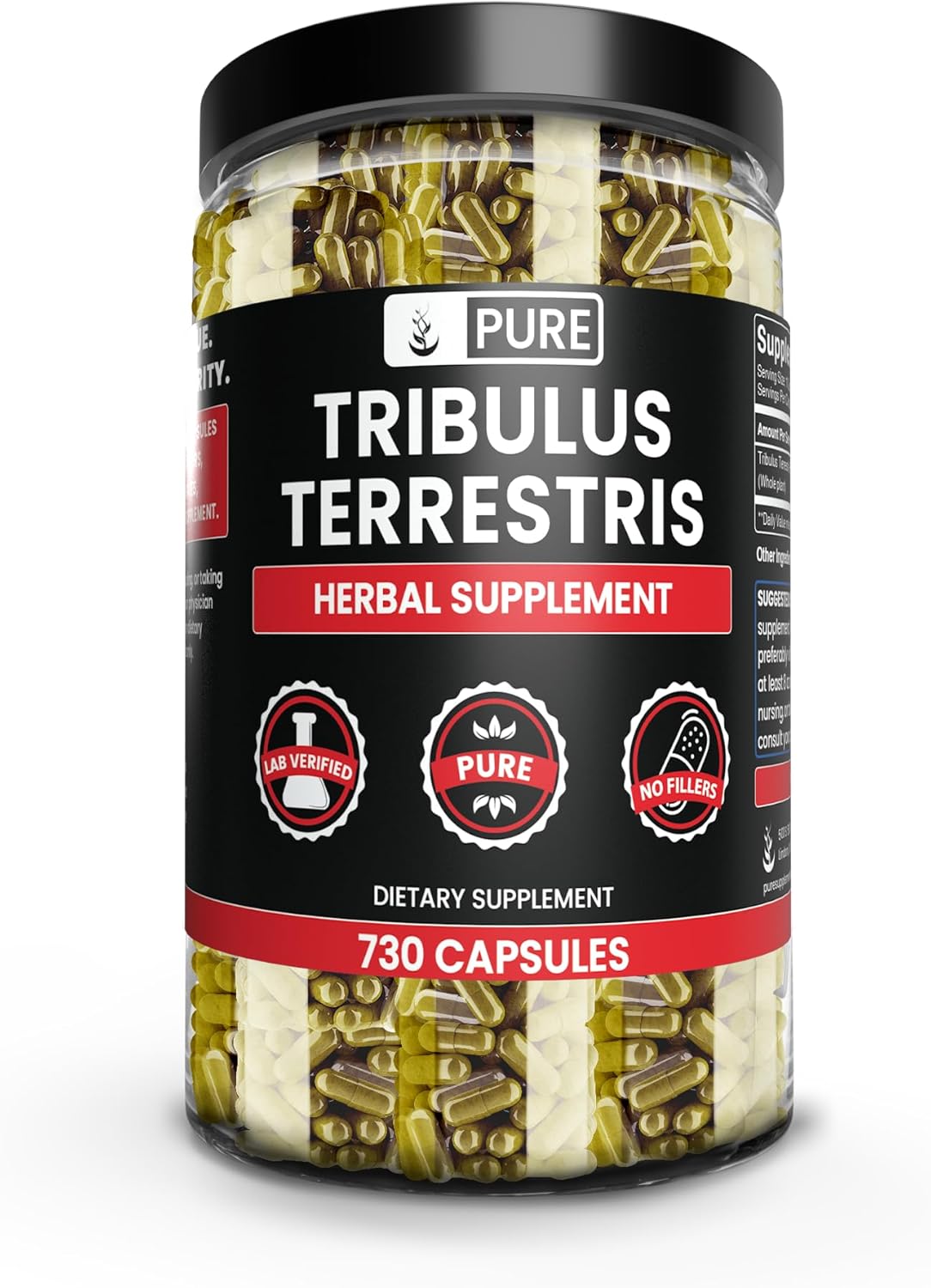 Tribulus Terrestris Capsules - Pure Ingredients, No Fillers, Lab Verified (730 Count) - BoostGo Australia