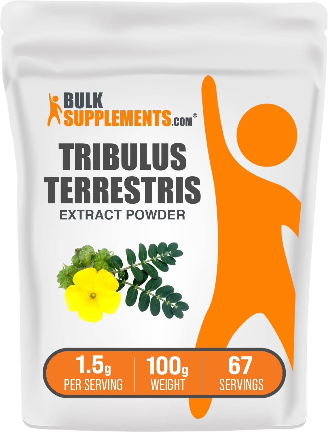 Tribulus Terrestris Extract Powder - Herbal Supplement, 1500mg per Serving - 100g (3.5 oz) Pack of 1 - BulkSupplements.com