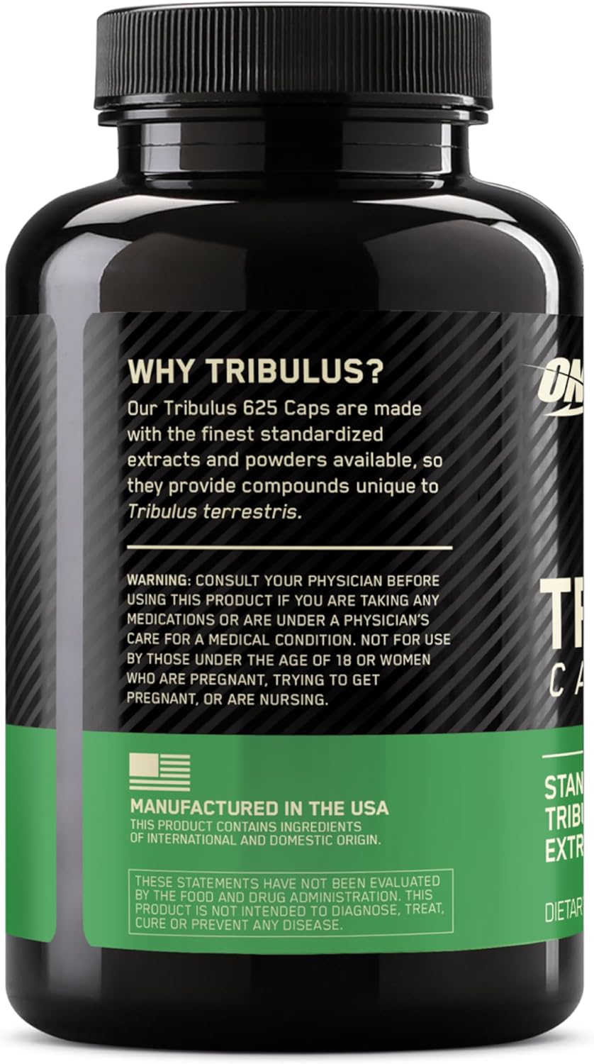 Tribulus Terrestris Strength & Stamina Enhancer Supplement - 625mg, 100 Capsules by Optimum Nutrition